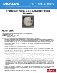 Thumbnail of document Manual - TH6 6 in Temperature & Humidity Chart Recorder